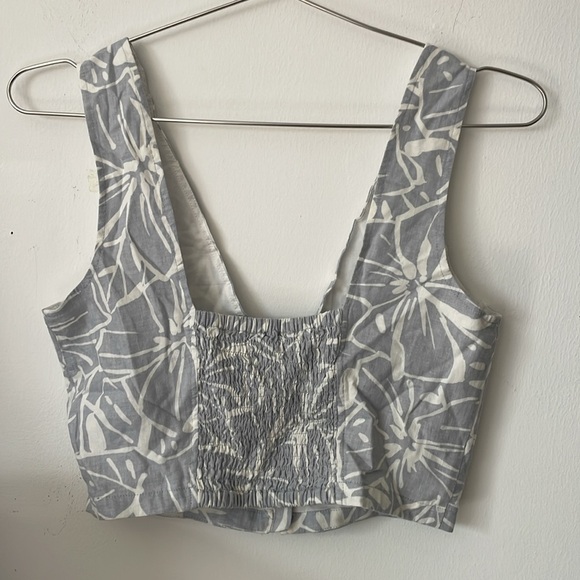 Madewell Linen-Blend Gwen Crop Vest Top - Picture 5 of 5